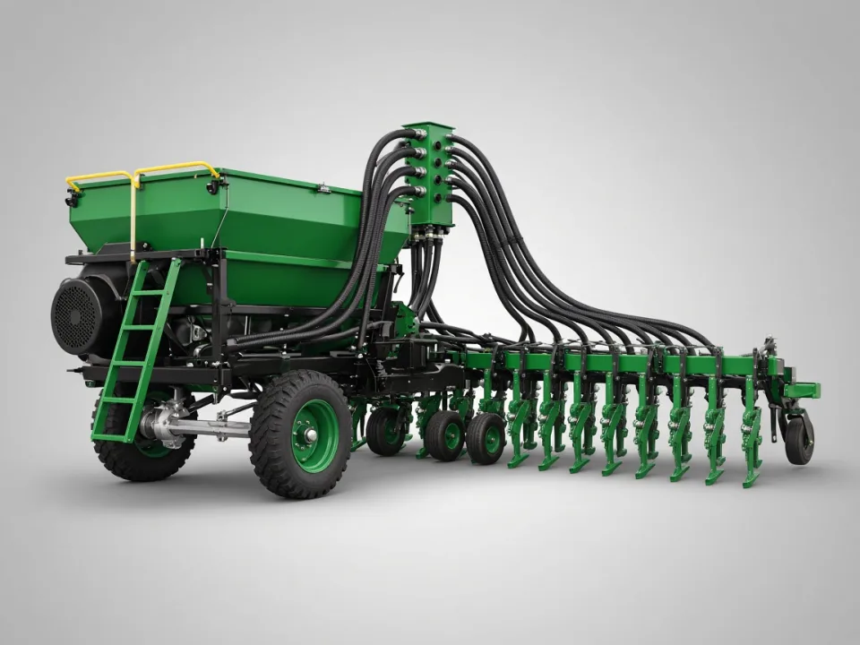 Air seeders and pneumatic seed drills