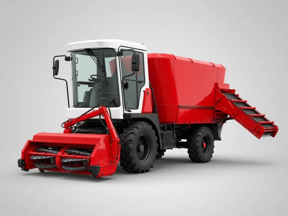 Self-propelled forage and feed carts