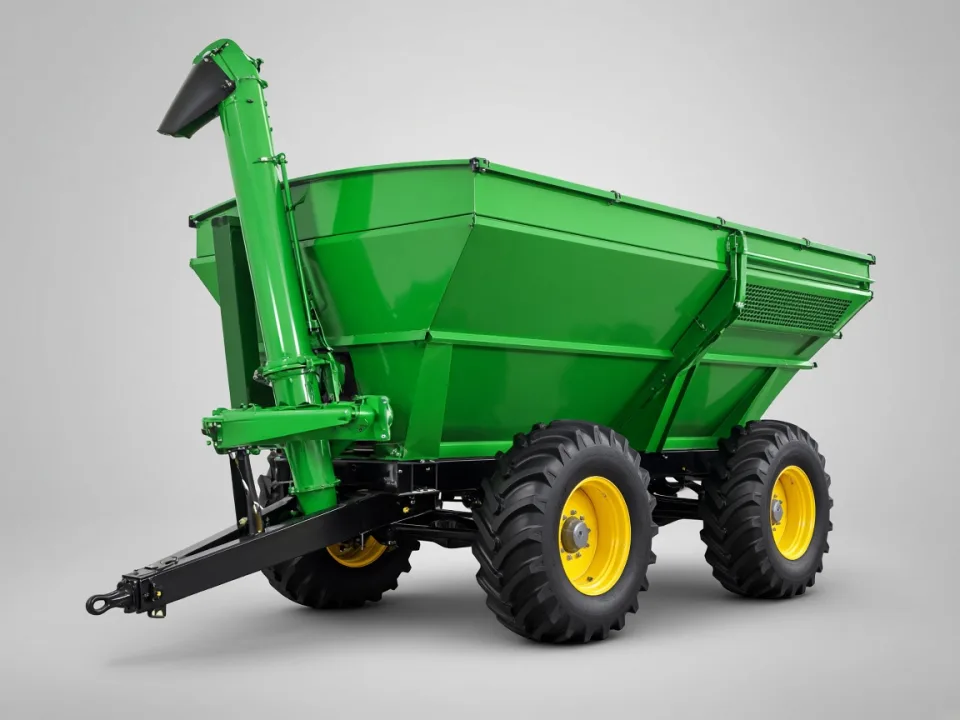 High-capacity grain carts and chaser bins