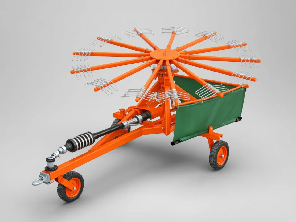 Rotary hay rakes and parallel-bar rakes