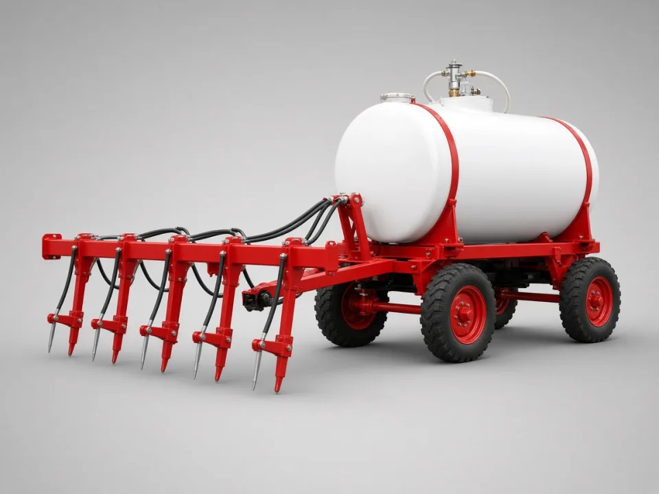 Anhydrous ammonia applicators and carts
