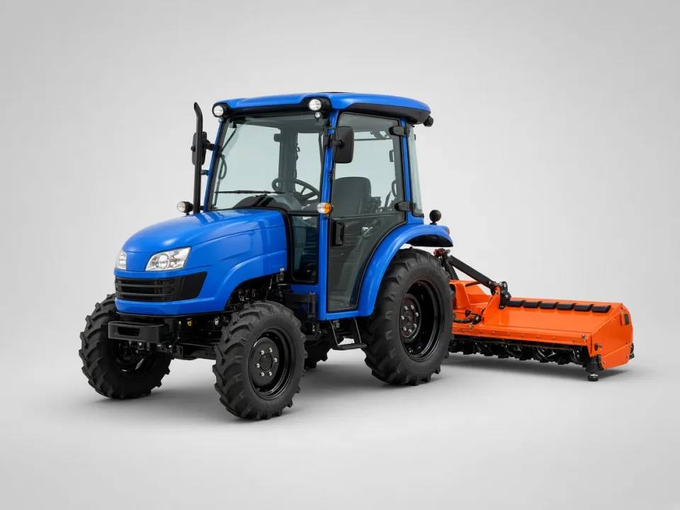 Orchard spray cabs and flail mowers