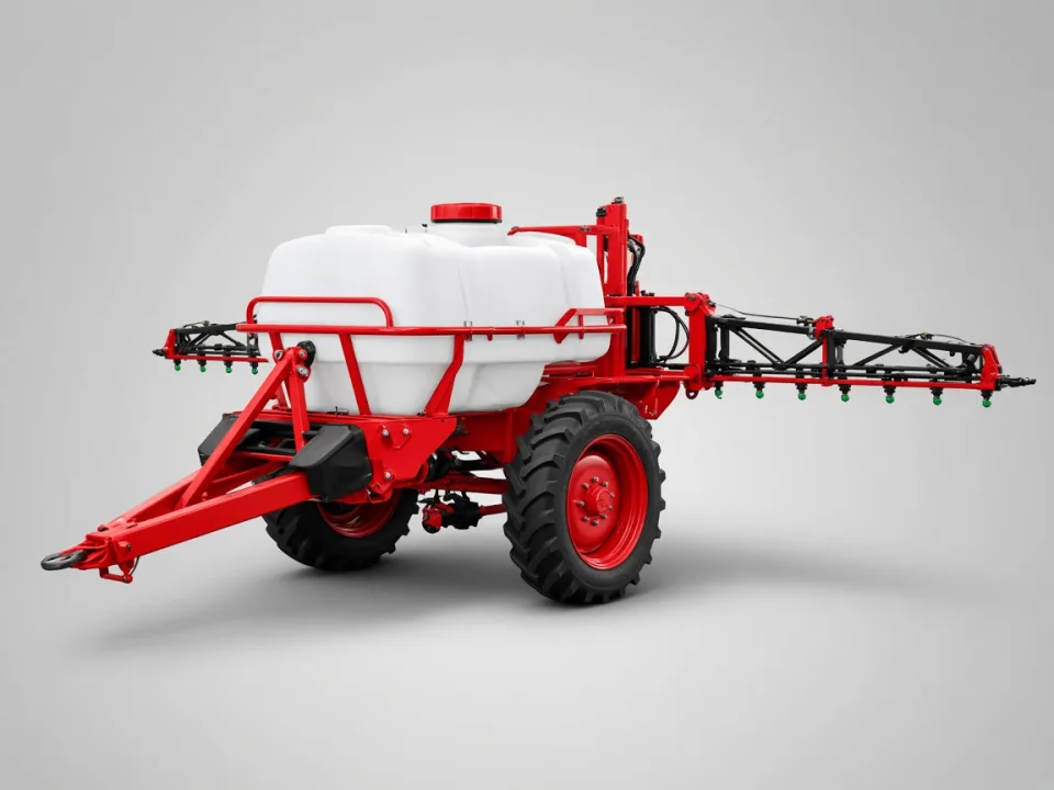 Tractor-drawn boom sprayers
