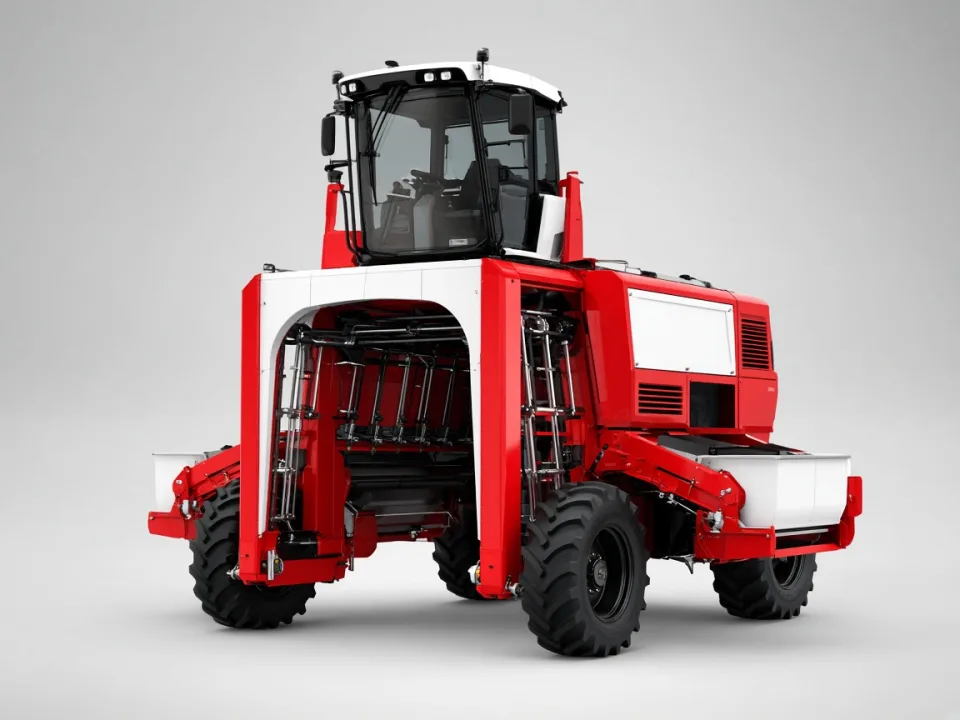 Vineyard and berry harvesters